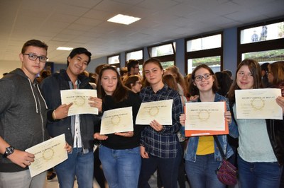 Remise du diplôme du brevet